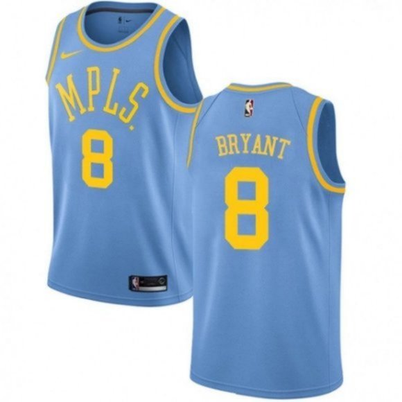 kobe bryant blue jersey 8
